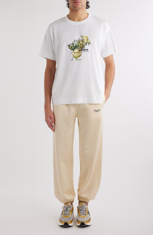 Shop Givenchy Simple Track Pants In Ivory