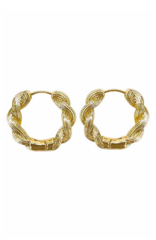 PANACEA PANACEA TWIST HOOP EARRINGS 