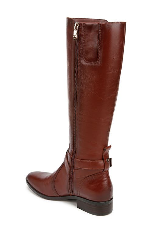 Naturalizer Women's Rena 2 Extra Wide Calf Knee High Block Heel Riding Boots In Deep Saddle Brown