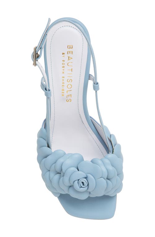 Shop Beautiisoles Finley Slingback Sandal In Sky Blue