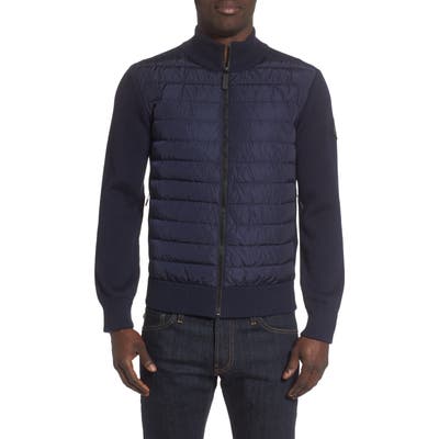 Canada Goose Hybridge Slim Fit Down Front Knit Jacket, Blue