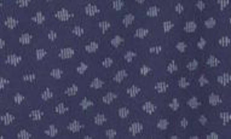 Faherty Playa Short Sleeve Stretch Cotton Button-down Shirt In Navy Fleck