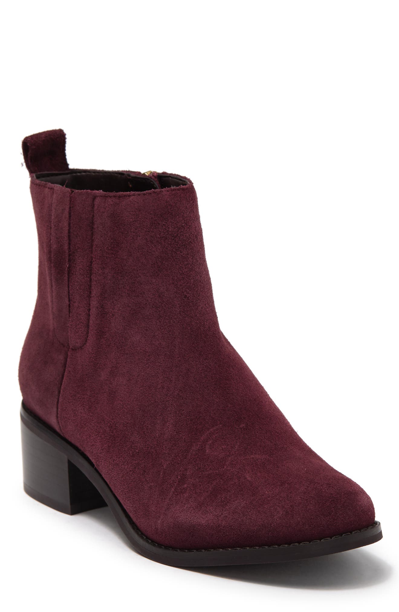 addie block heel bootie