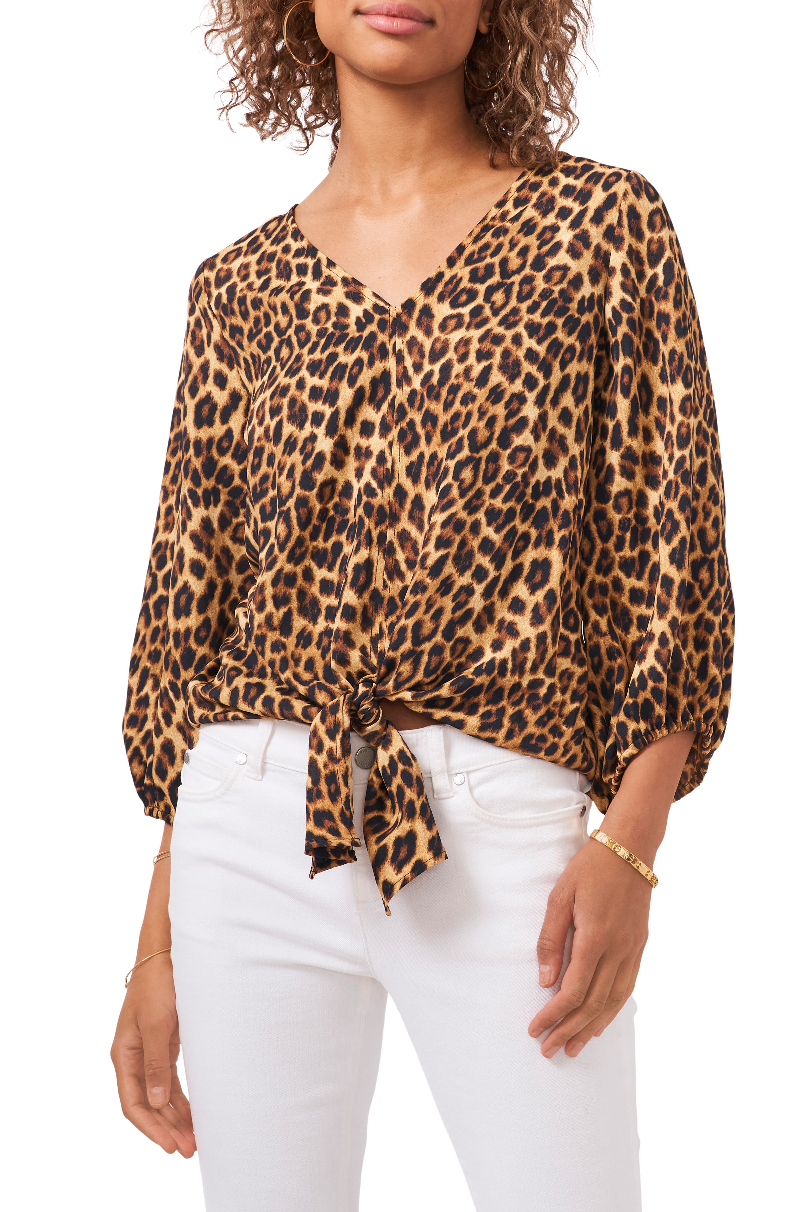 animal print long shirt