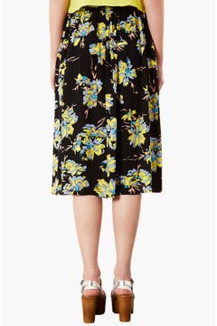 Topshop Dark Floral Midi Skirt | Nordstrom