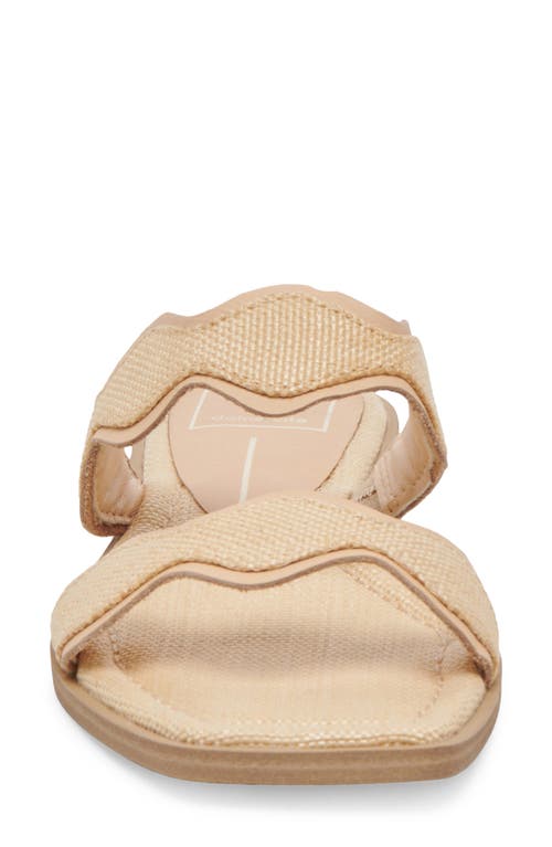 Dolce Vita Ilva Slide Sandal In Light Natural Raffia