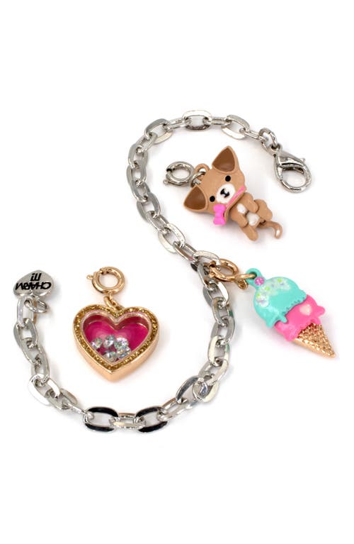 Charm It !® Kids' Favorite Things Charm Bracelet In Brown/pink Multi