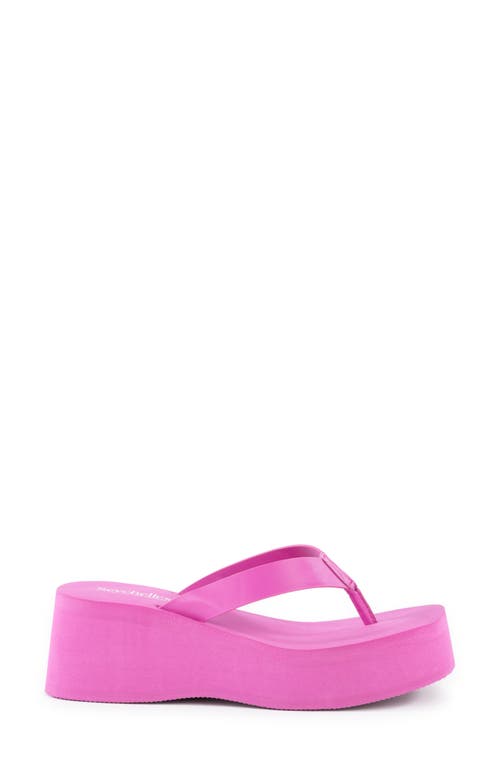 Shop Seychelles Skyscraper Platform Flip Flop In Fuchsia