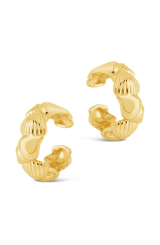 Shop Sterling Forever Cali Ear Cuffs In Gold