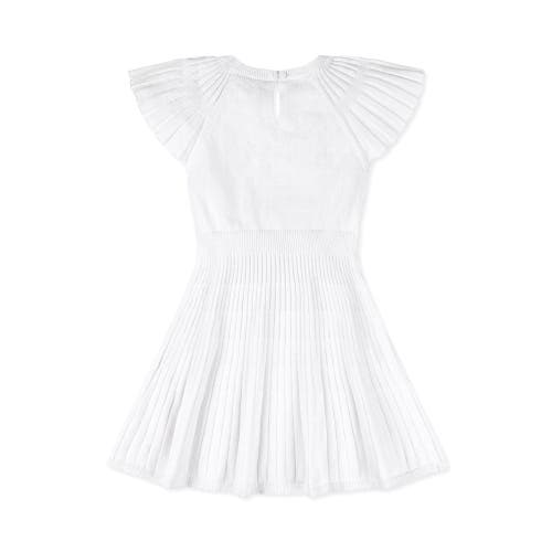 HOPE & HENRY HOPE & HENRY GIRLS' ORGANIC FLUTTER SLEEVE SWEATER DRESS, KIDS 