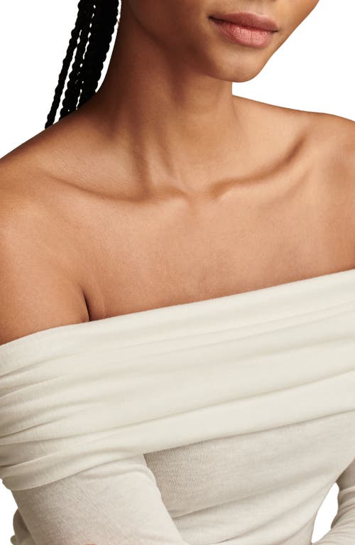 Lucky Brand Off The Shoulder Top In Whisper White