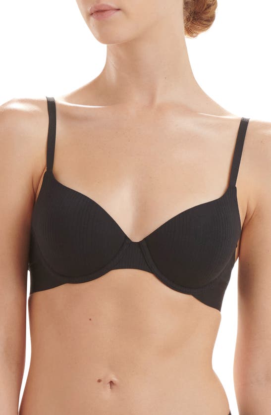 Shop Wolford Beauty Underwire Demi Bra In Black