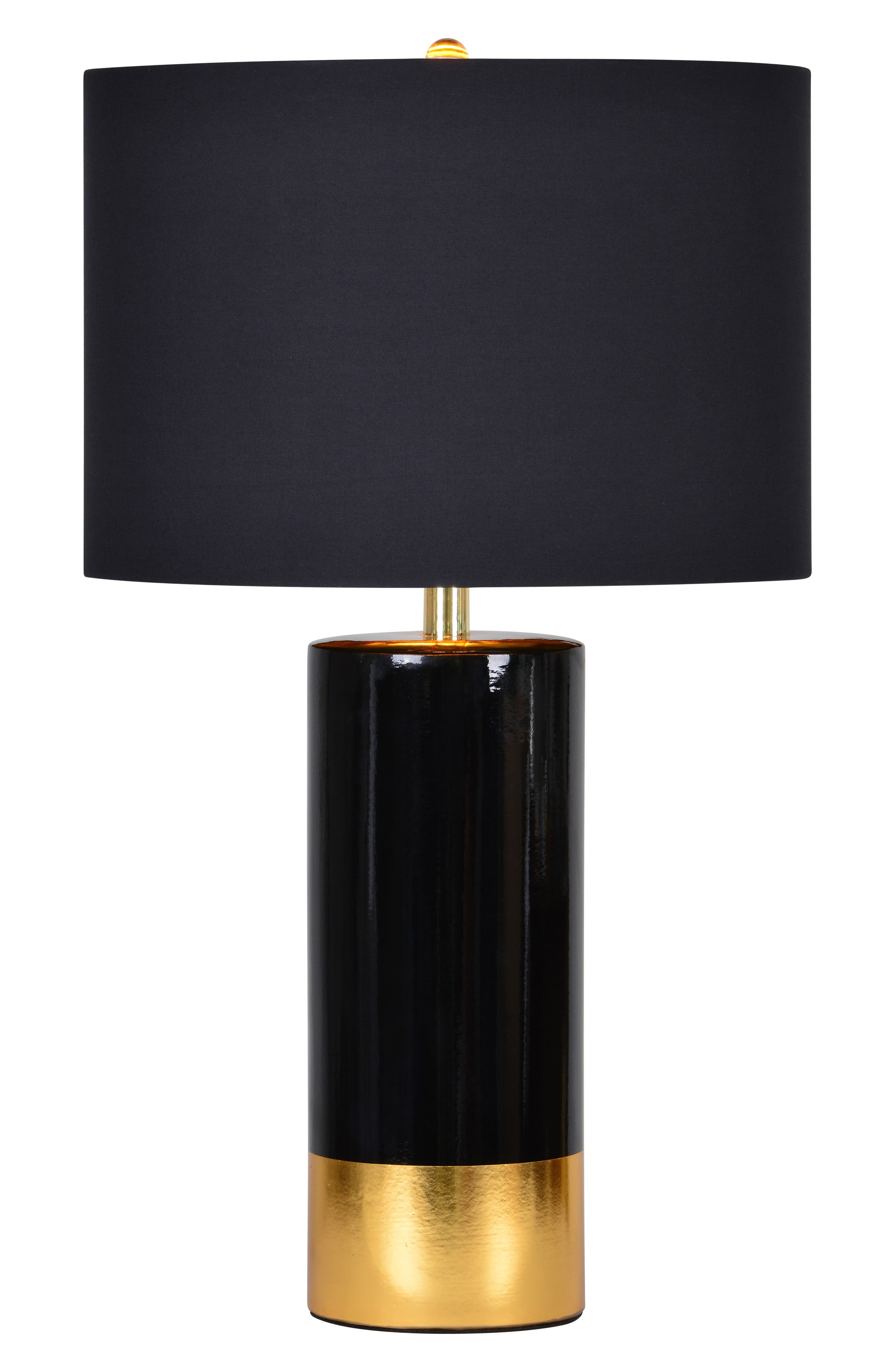 table lamp black and gold