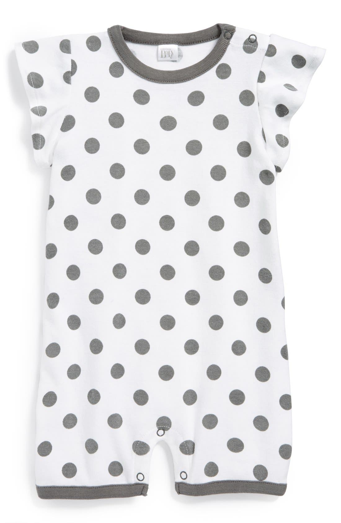 Nordstrom Baby Flutter Sleeve Romper (Baby Girls) Nordstrom