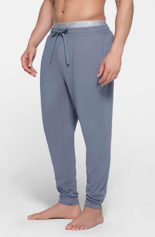 Shop Skims Outdoor Jersey Tapered Joggers In Steel Blue