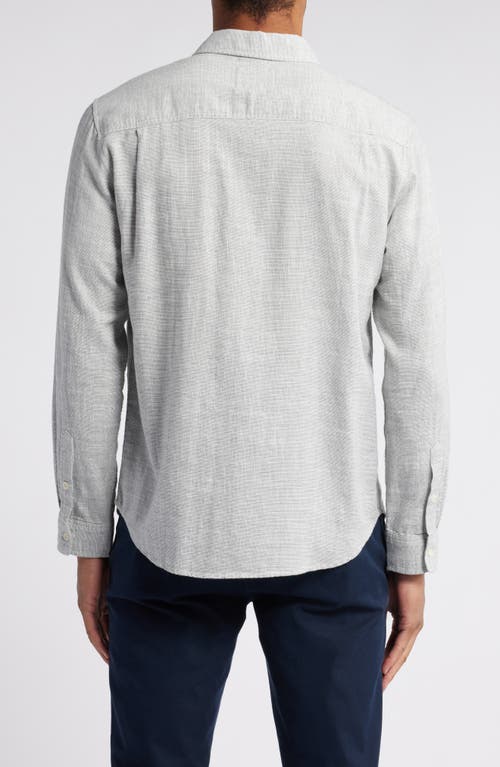 Shop Rails Wyatt Crosshatch Button-up Shirt In Platinum Etch