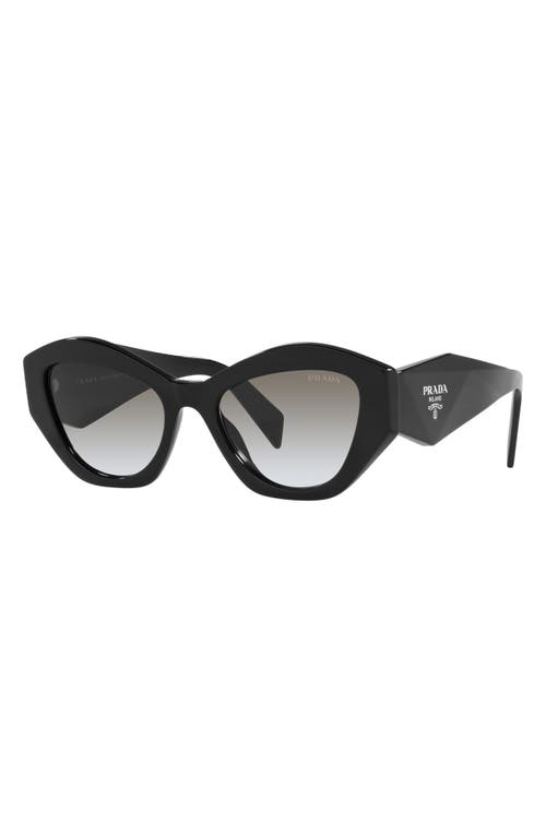 Shop Prada 55mm Gradient Cat Eye Sunglasses In Black/grey Gradient