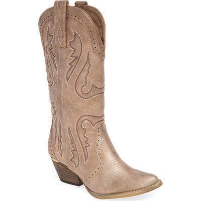 Very Volatile Buckboard Western Boot, Beige