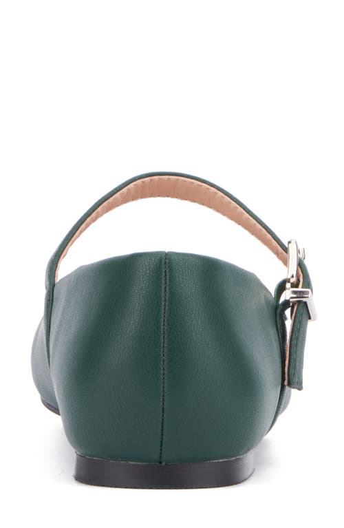 Shop New York And Company Page Mary Jane Ballet Flat In Forest Green