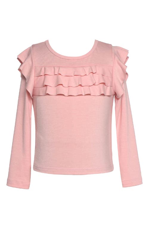 Truly Me Kids' Ruffle Accent Cotton T-Shirt in Pink at Nordstrom, Size 6