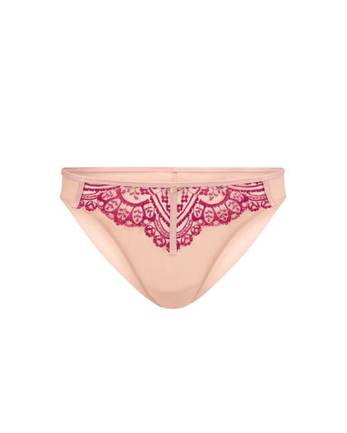 Adore Me Paloma Brazilian Panties In Medium Pink
