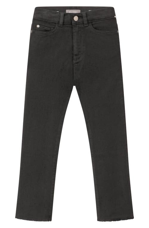 DL1961 Kids' Emie Straight Leg Jeans Black Peached Raw at Nordstrom,