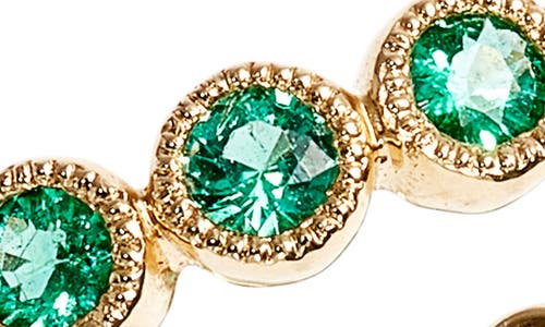 Bony Levy Feu Et Eau Emerald Eternity Ring In 18k Yellow Gold/emerald