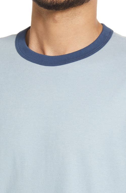 Ag Beckham Colorblock T-shirt In Water Mist/nigh