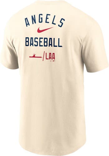 Nike Men's Nike Cream Los Angeles Angels City Connect 2-Hit T