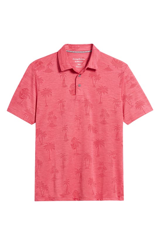 Shop Tommy Bahama Palm Coast Palmera Islandzone® Recycled Polyester Polo In Fuschia Rose