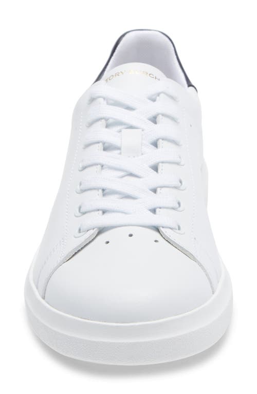 Tory Burch Women's Howell Lace Up Sneakers In Titanium White/tory Navy