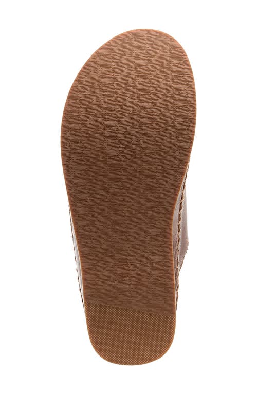 Kelsi Dagger Brooklyn Freddy Fur Lined Slingback Flat In Cognac