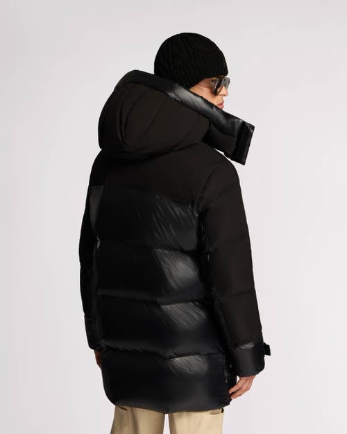 Alpenhaus Verenfeld Heavyweight Puff Parka With Removable Hood In Black