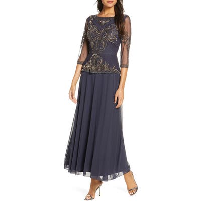Pisarro Nights Bead Embellished Gown