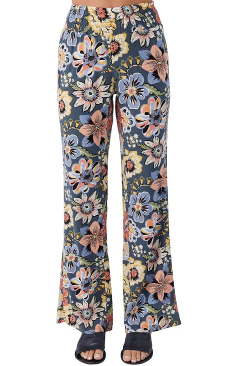 SANDRO Floral Print Lightweight Pants, SIZE 1, SMALL 