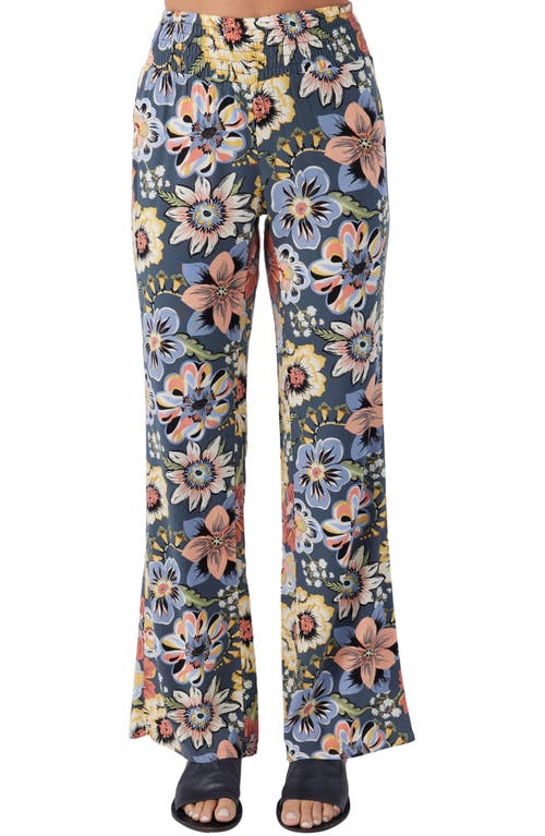 Johnny Talitha Floral Print Wide Leg Pants in Slate