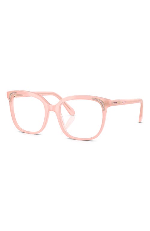 Swarovski 52mm Butterfly Optical Glasses In Milky Pink