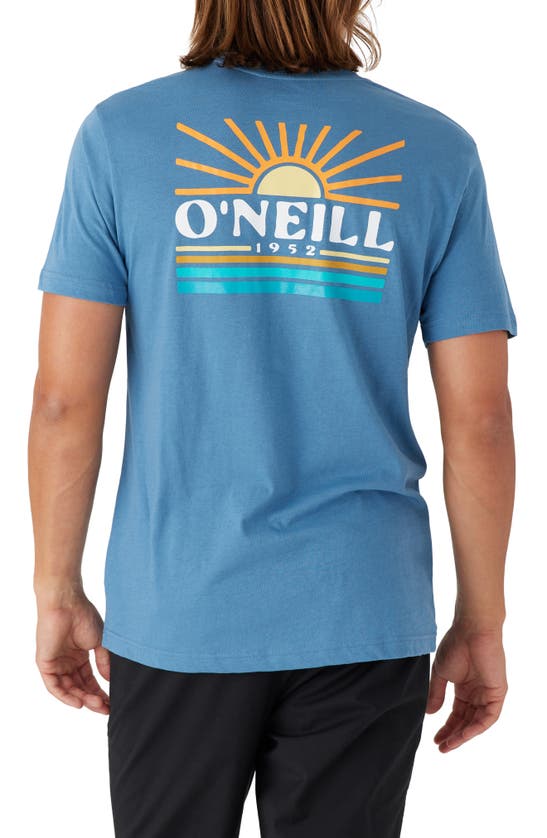 Shop O'neill Sun Supply Graphic T-shirt In Copen Blue