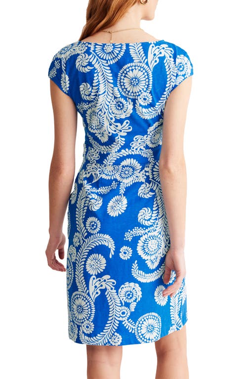 Shop Boden Florrie Jersey Minidress In Indigo Bunting, Abstract Charm