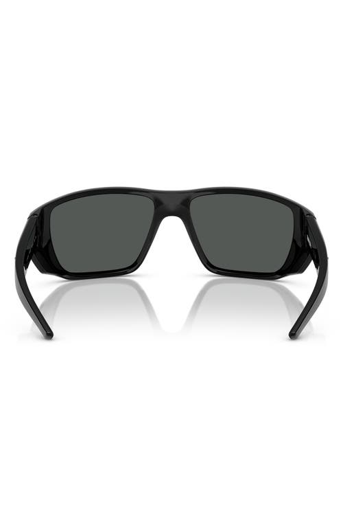 Shop Scuderia Ferrari 61mm Rectangular Sunglasses In Black