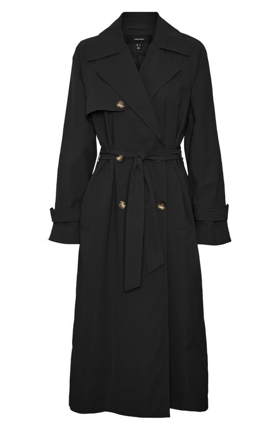 Vero Moda Tessa Trench Coat In Black