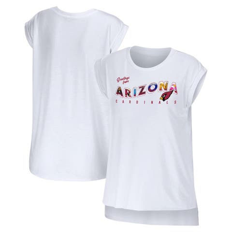 New York Giants Fanatics Branded Women's Sunday Best Lace-Up T-Shirt - White