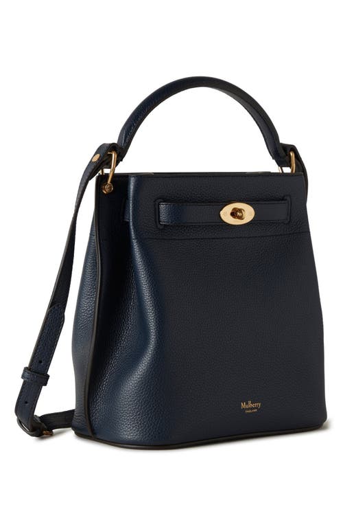 Mulberry Leather Islington Bucket Bag In Night Sky