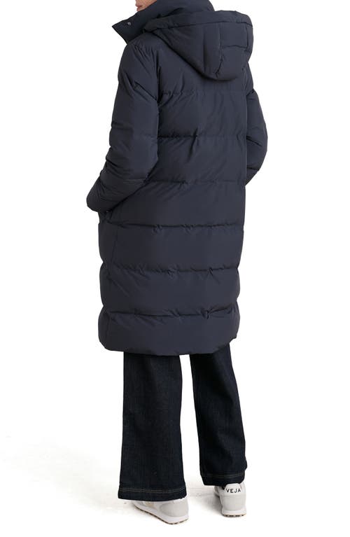 Shop Seasalt Cornwall Holywell Bay Waterproof Puffer Coat In Inkwell Blue