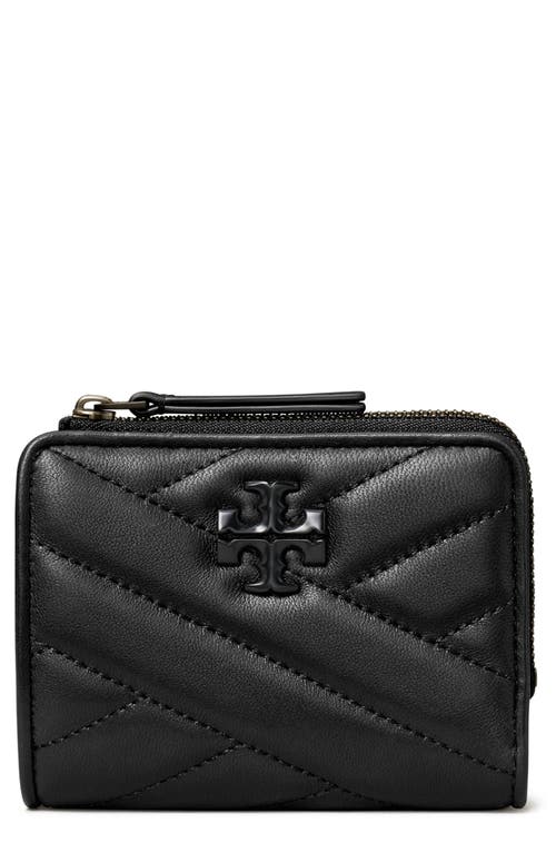 Tory Burch Kira Chevron Quilted Leather Bifold Wallet in Black at Nordstrom