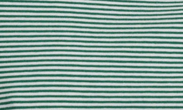 Shop Alex Mill Prospect Stripe Stretch Cotton T-shirt In Green/ White