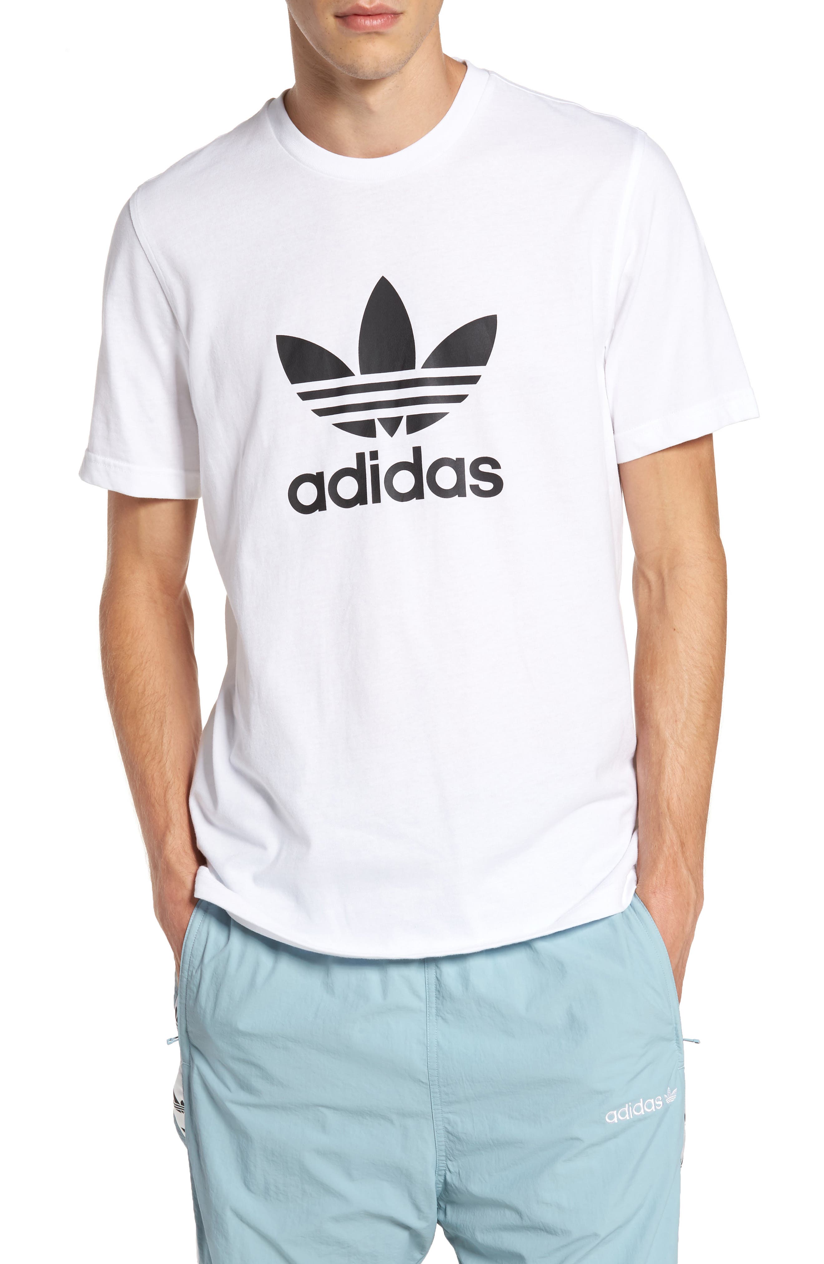 UPC 191034257741 product image for adidas Originals Trefoil Graphic T-Shirt in White at Nordstrom, Size Large | upcitemdb.com