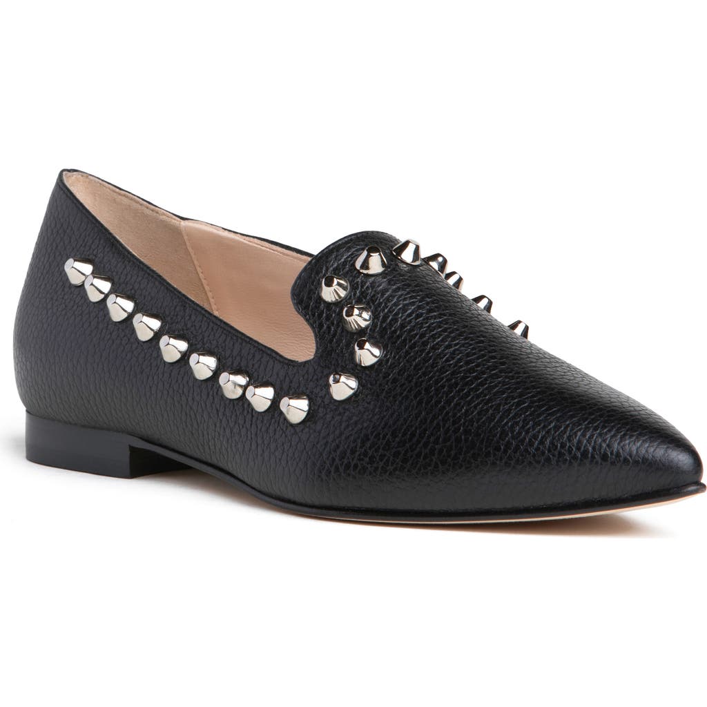 Beautiisoles Celeste Pointed Toe Loafer In Black