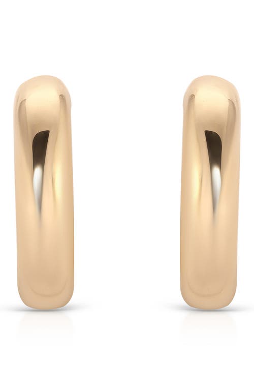 Ettika Small Thick Classic Hoop Earrings In Gold
