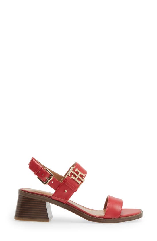 Shop Tommy Hilfiger Toliza Slingback Sandal In Medium Red